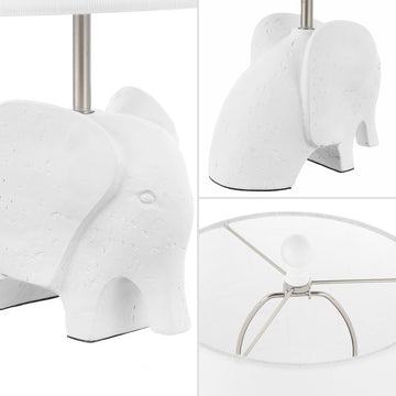 Koda Eclectic Southwestern Resin/Iron Elephant LED Kids Table Lamp - JONATHAN Y